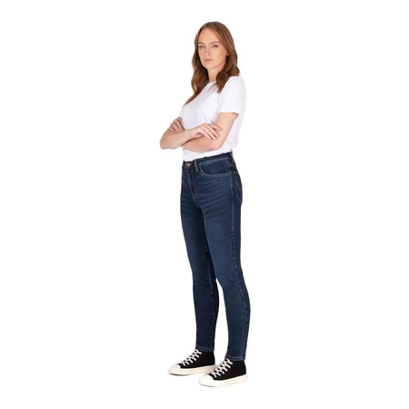 Jeansy motocyklowe damskie KNOX COLTON LADY STONE WASH INDIGO granatowy