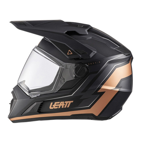 Kask cross z goglami LEATT ADV 7.5 BLACK/BRONZE czarny brązowy
