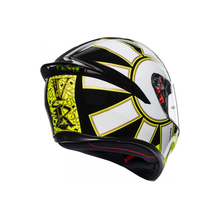 Kask integralny AGV K1 GOTHIC 46 czarny żółty biały
