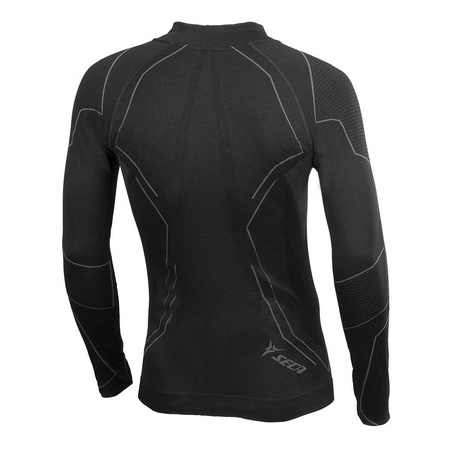 Koszulka termoaktywna SECA S-COOL czarny biały