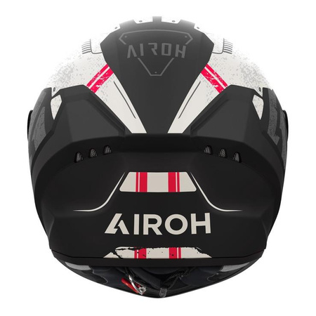 Kask integralny AIROH CONNOR OMEGA MATT szary czarny czerwony