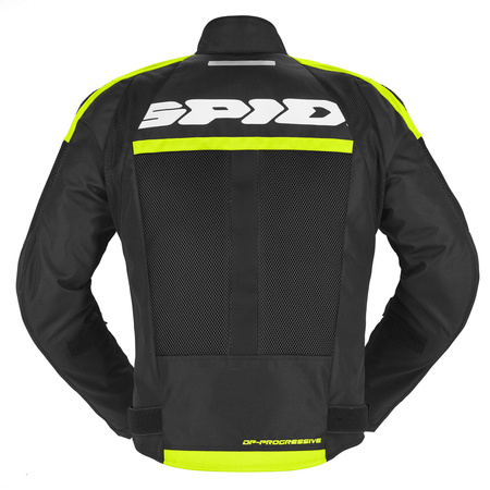 Kurtka tekstylna SPIDI PROGRESSIVE NET H2OUT YELLOW FLUO czarny żółty fluo