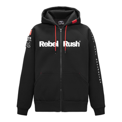 Bluza REBELRUSH ZIP BLACK czarny
