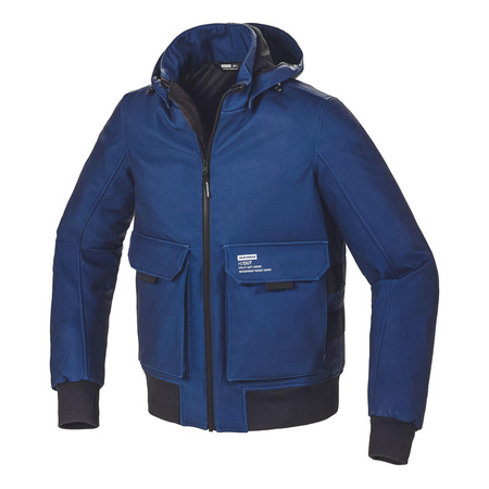 Kurtka tekstylna SPIDI METROMOVER BLACK/BLUE czarny niebieski