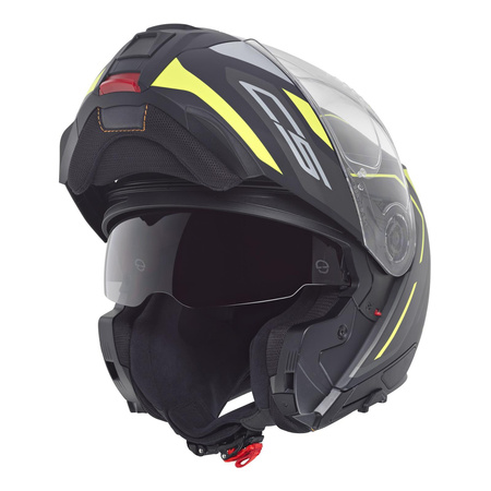 Kask szczękowy SCHUBERTH C5 ECE OMEGA YELLOW czarny żółty fluo