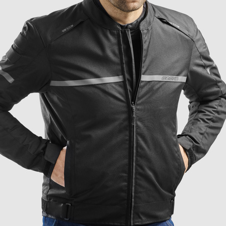 Kurtka tekstylna OZONE RIDER BLACK czarny