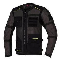 Kurtka tekstylna REBELHORN BRUTALE DARK GREY/BLACK/FLO YELLOW czarny szary żółty fluo