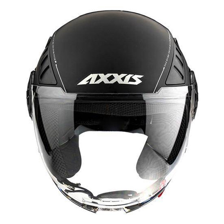 Kask otwarty AXXIS METRO SOLID MATT BLACK czarny mat