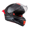 Kask integralny NZI WAKE STREAM BOOSTER SOLID BLACK RED MATT czarny czerwony