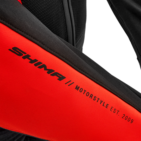 Kurtka tekstylna SHIMA MESH PRO 2.0 RED czarny czerwony biały
