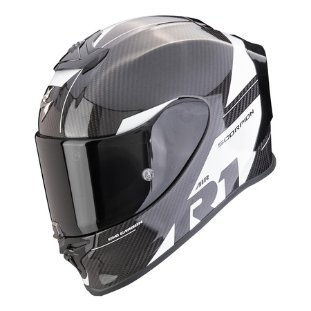 Kask integralny SCORPION EXO-R1 EVO CARBON AIR RALLY BLACK/WHITE czarny biały