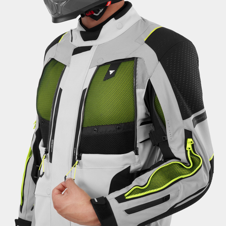 Kurtka tekstylna SHIMA HERO 3.0 G2 GREY/FLUO szary żółty fluo czarny