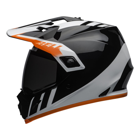 Kask integralny BELL MX-9 ADVENTURE MIPS DASH BLACK/WHITE/ORANGE biały czarny pomarańczowy