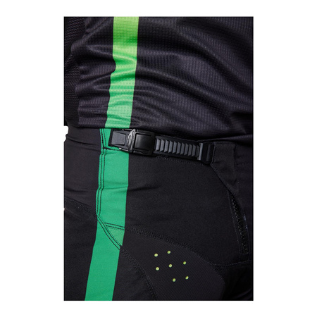 Spodnie cross FOX 180 MONSTER BLACK czarny zielony fluo