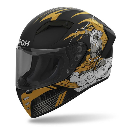 Kask integralny AIROH CONNOR ZEUS MATT czarny złoty