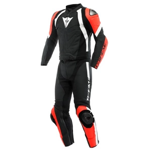 Kombinezon dwuczęściowy DAINESE AVRO 4 BLACK/FLUO RED/WHITE czarny czerwony fluo biały