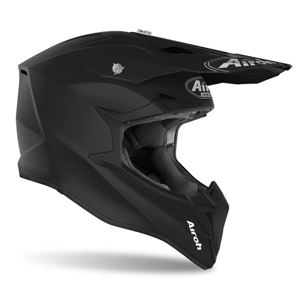 Kask cross Airoh WRAAP COLOR BLACK MATT czarny