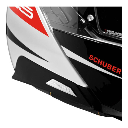 Kask szczękowy SCHUBERTH C5 ECE ECLIPSE RED biały czarny czerwony