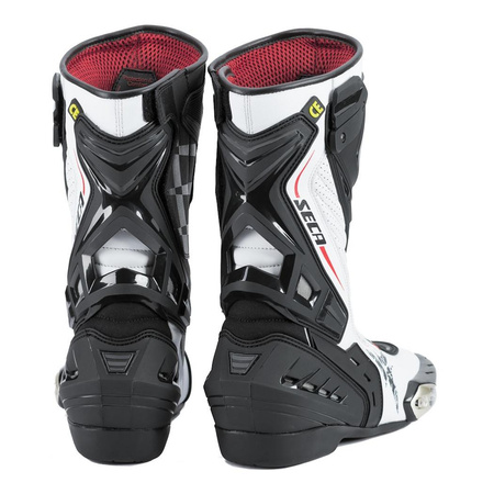 Buty sportowe SECA HYPER WHITE biały czarny czerwony