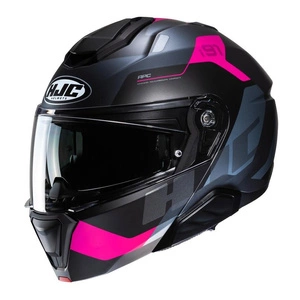 Kask szczękowy HJC I91 CARST BLACK/PINK czarny różowy