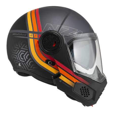 Kask szczękowy NZI MINIMOD WATSON BLACK ANTRACITE MATT szary czarny