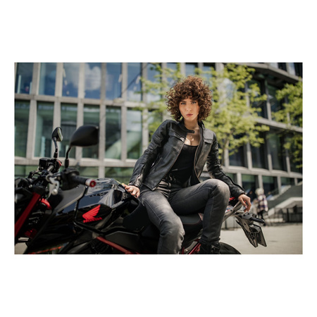 Kurtka skórzana damska SECA DARKSIDE TFL LADY BLACK czarny