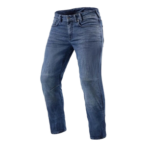 Jeansy motocyklowe REVIT DETROIT 2 SHORT MEDIUM BLUE niebieski