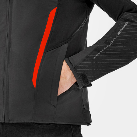 Kurtka tekstylna SHIMA SOLID 2.0 RED czarny czerwony