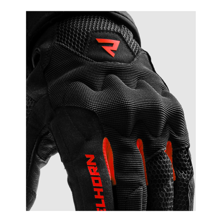 Rękawice miejskie damskie REBELHORN CORE LADY BLACK/RED czarny czerwony