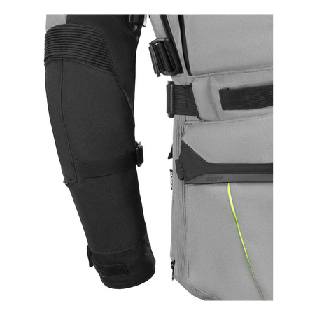 Kurtka tekstylna SECA ARRAKIS III TITANIUM szary żółty fluo czarny