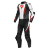 Kombinezon dwuczęściowy DAINESE LAGUNA SECA 5 BLACK/FLO RED czarny czerwony fluo