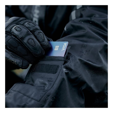 Kombinezon przeciwdeszczowy REBELHORN TRAVEL BLACK czarny