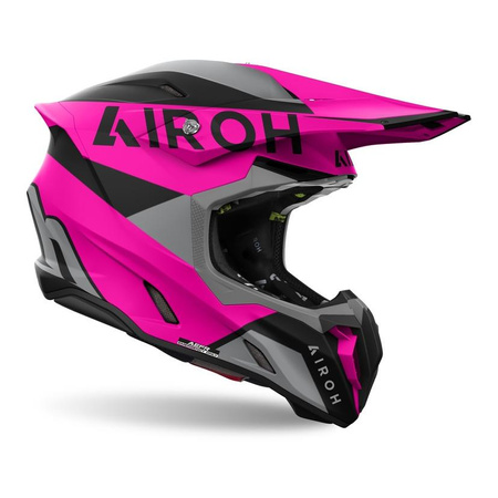 Kask cross AIROH TWIST 3 KING PINK MATT różowy szary czarny