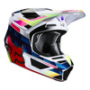 Kask cross FOX V2 KRESA MULTI biały granatowy czerwony różowy zielony fluo