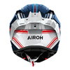 Kask integralny AIROH GP800 HURRICANE GLOSS biały niebieski czerwony