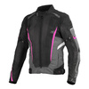 Kurtka tekstylna damska SECA AIRFLOW II LADY FUCHSIA różowy czarny