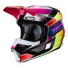 Kask cross dziecięcy FOX JUNIOR V1 YORR MULTI różowy czerwony fluo żółty fluo biały czarny niebieski