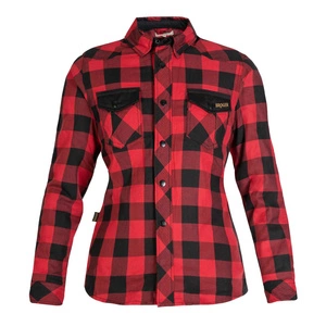 Koszula motocyklowa damska BROGER ALASKA RED/BLACK czarny czerwony