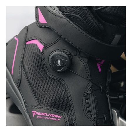 Buty krótkie damskie REBELHORN SPARK II LADY BLACK/PINK czarny różowy