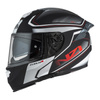 Kask integralny NZI EURUS 4 STREAM CHARMENT BLACK WHITE TINTED S MATT czarny biały