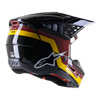 Kask cross ALPINESTARS S-M5 VENTURE BLACK/BURGUNDY/YELLOW czarny żółty bordowy