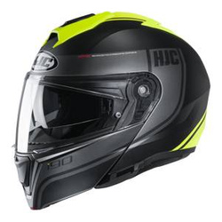 Kask szczękowy HJC I90 DAVAN BLACK/FLO YELLOW czarny żółty fluo