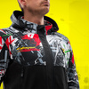 Kurtka tekstylna REBELHORN SLASH CYBERPUNK EDGERUNNERS 2 czarny biały szary czerwony fluo żółty fluo zielony