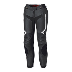 Spodnie skórzane damskie HELD STREET ROCKET IV LADY SLIM BLACK/WHITE czarny biały