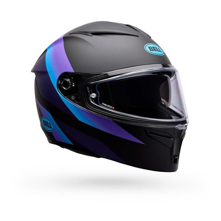 Kask integralny BELL LITHIUM ECE6 PASSION MATTE BLACK PURPLE czarny fioletowy