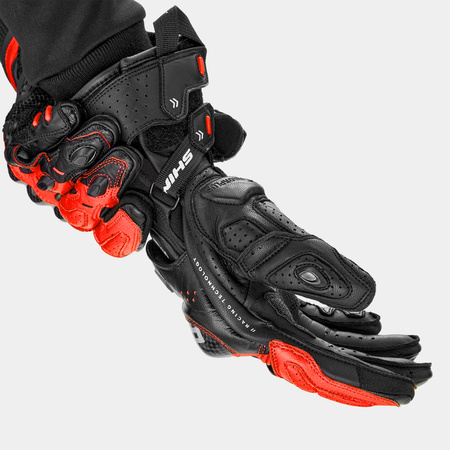 Rękawice sportowe SHIMA RS-3 RED FLUO czarny czerwony fluo