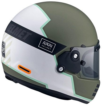 Kask integralny ARAI CONCEPT-X OVERLAND OLIVE KHAKI zielony biały żółty czarny