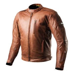Kurtka skórzana SHIMA HUNTER+ BROWN brązowy