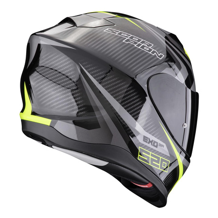 Kask integralny SCORPION EXO 520 EVO AIR TERRA BLACK/SILVER/NEON YELLOW czarny srebrny żółty fluo