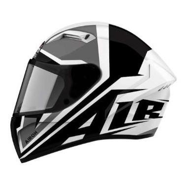 Kask integralny AIROH CONNOR SHIELD BLACK/WHITE GLOSS czarny biały szary